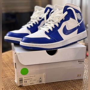 Air Jordan 1 Mid “Kentucky Blue” Size 9.5 Barely Worn